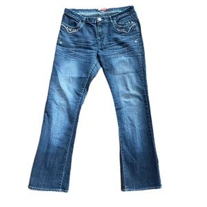 Apple Bottoms Embellished Pocket Jeans - Women’s Size 16